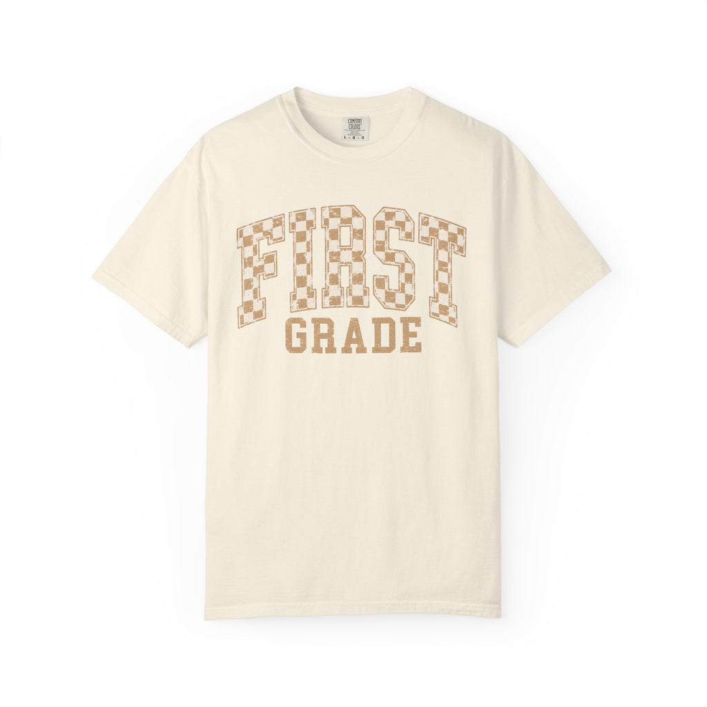 First Grade Teacher Shirt | Retro Leopard Teacher Tee
