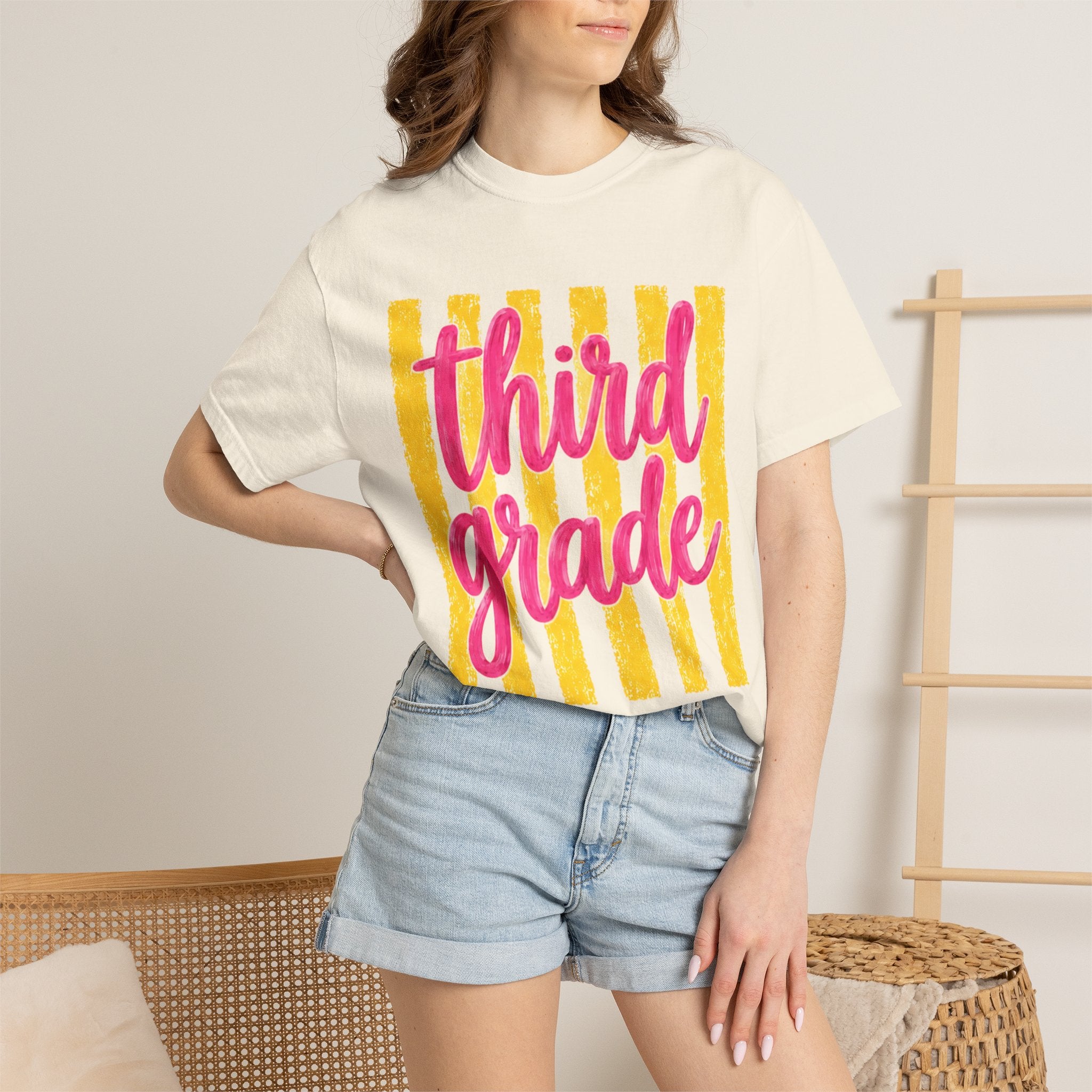 Third Grade Teacher Shirt | 3rd Grade Team Tee | Painted Script Back to School Shirt