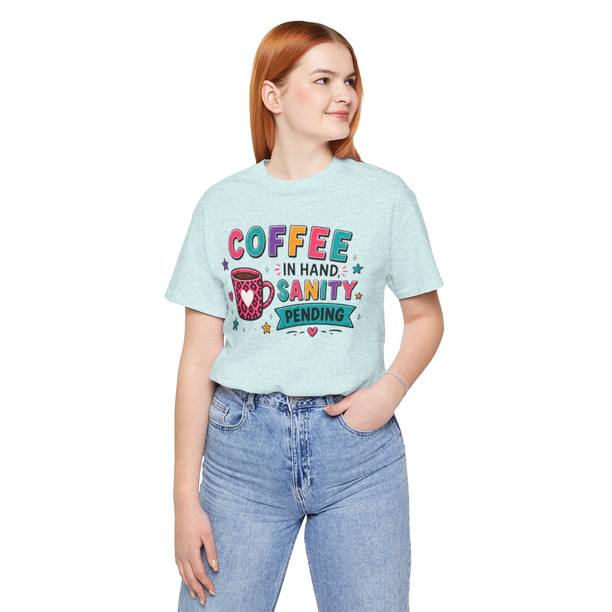 Coffee in Hand, Sanity Loading Tee | Funny Teacher Shirt