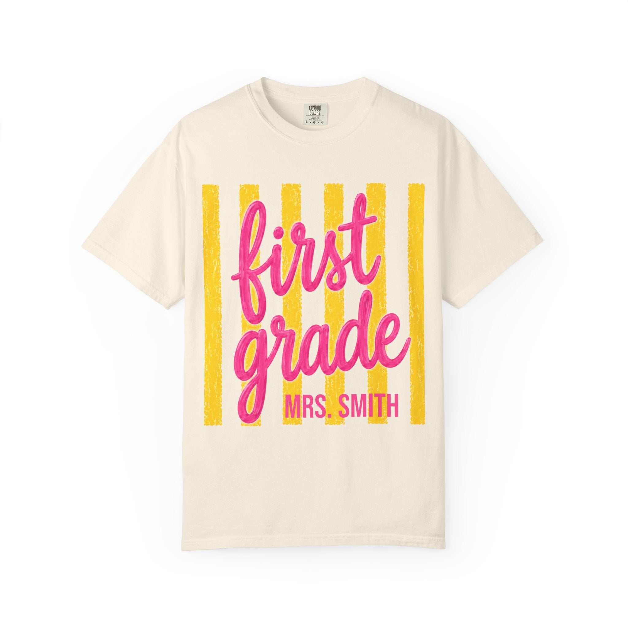 Personalized First Grade Teacher Shirt | 1st Grade Team Tee | Painted Script Back to School Shirt