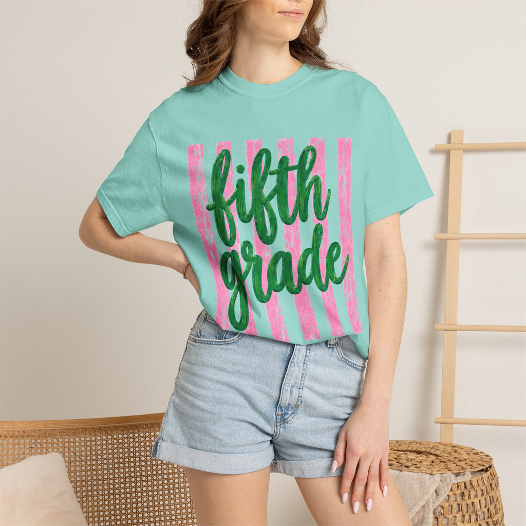 Fifth Grade Teacher Shirt | 5th Grade Team Tee | Painted Script Back to School Shirt