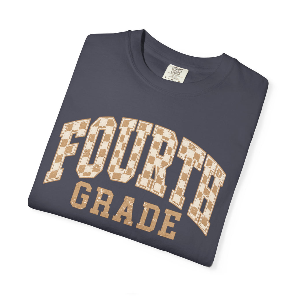 Fourth Grade Teacher Shirt | Retro Leopard Teacher Tee