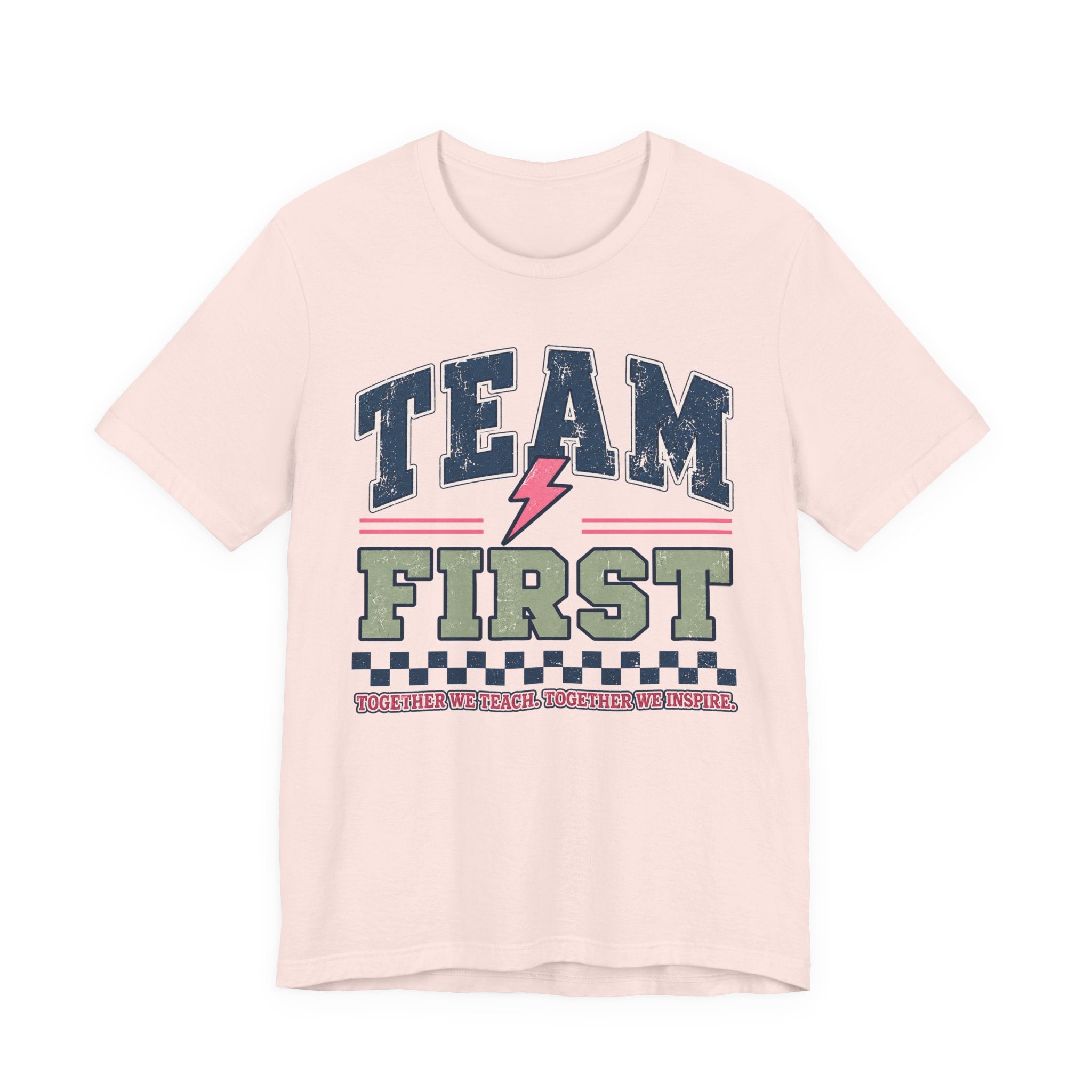 First Grade Varsity Teacher Shirt | Custom Teacher Tee | Back to School Teacher Gift | Bella+Canvas 3001 Graphic T-Shirt