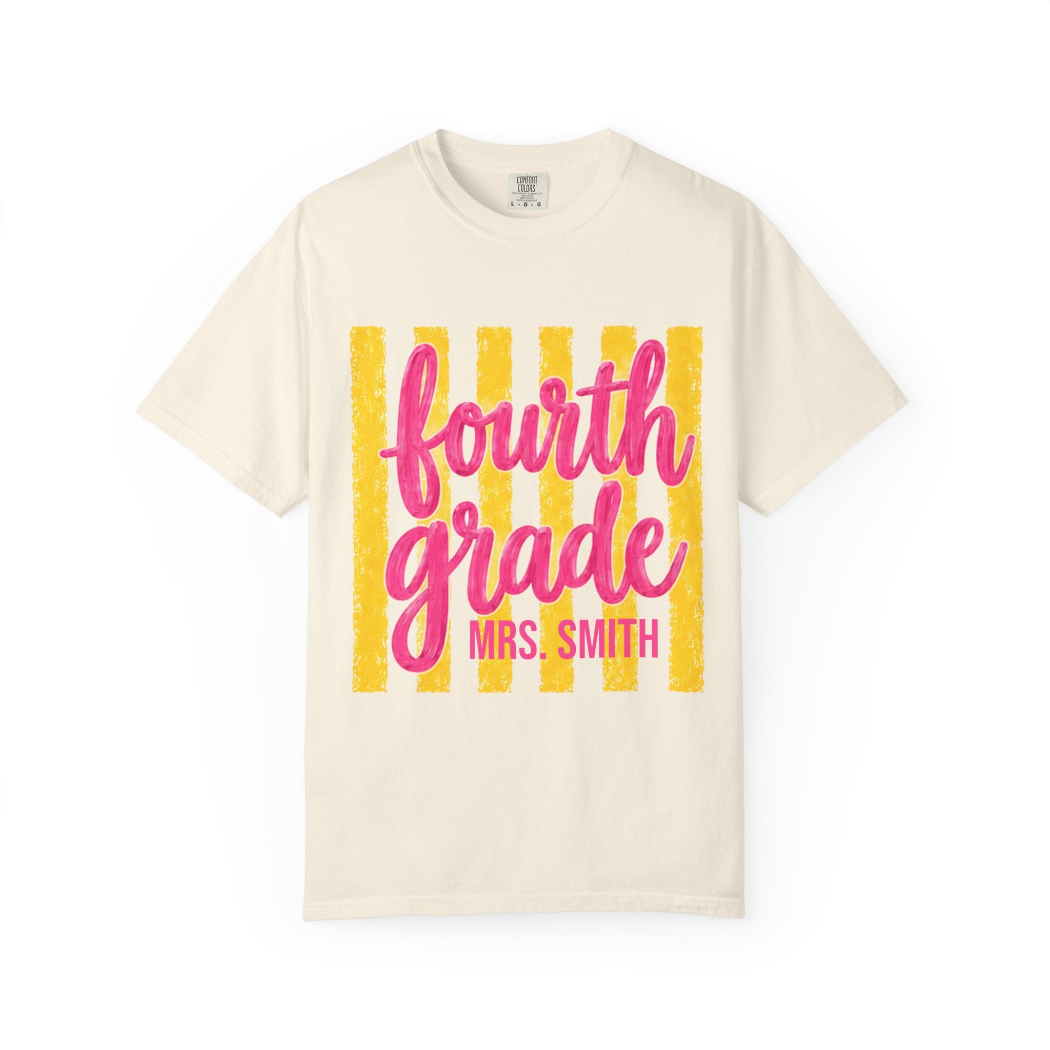 Personalized Fourth Grade Teacher Shirt | 4th Grade Team Tee | Painted Script Back to School Shirt