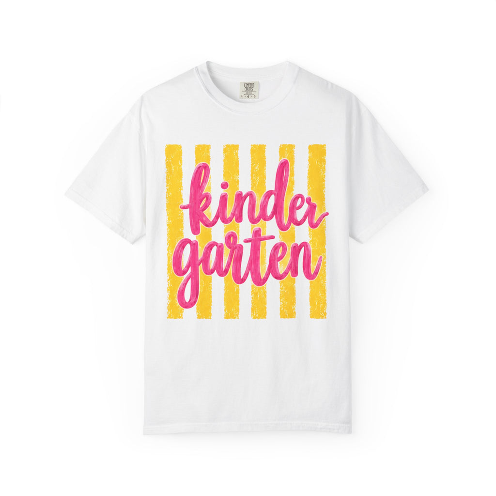 Kindergarten Teacher Shirt | Kinder Grade Level Team Tee | Painted Script Back to School Shirt