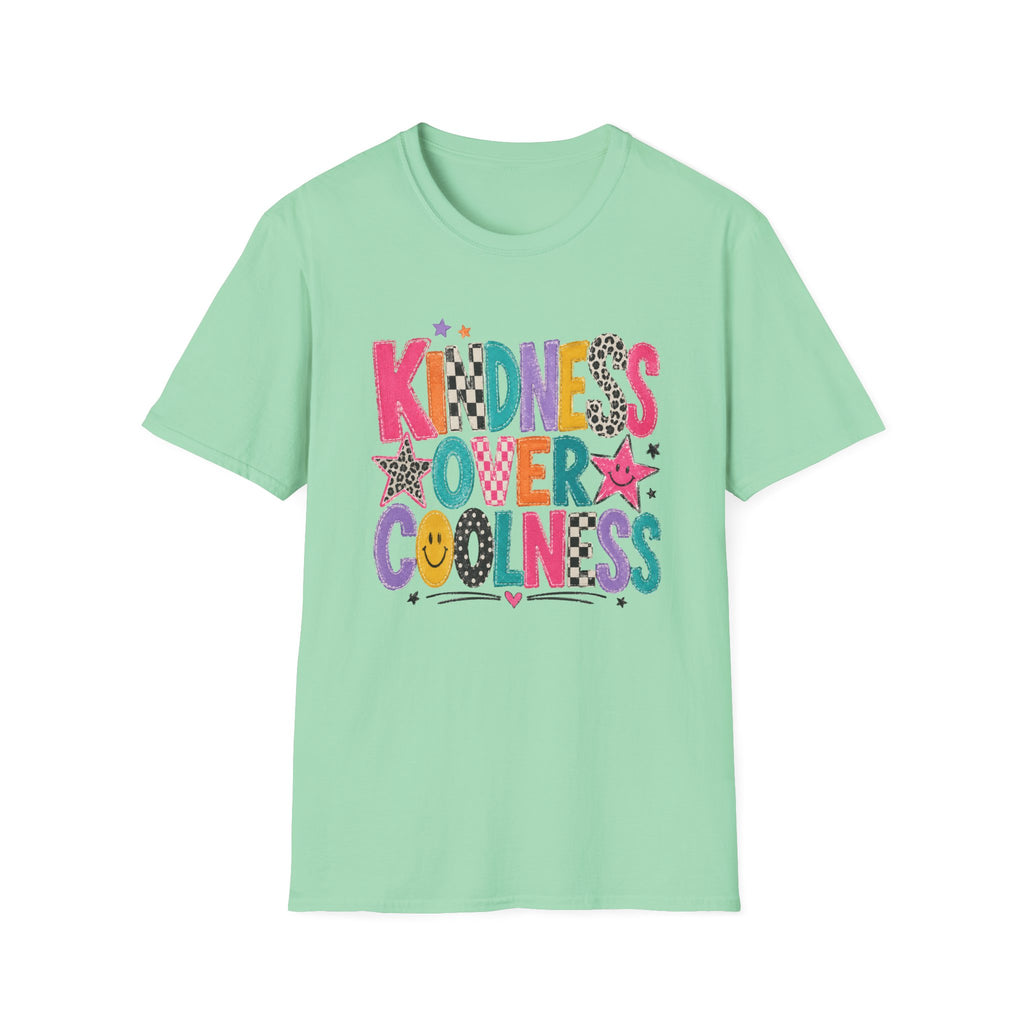 Kindness Over Coolness Teacher Shirt | Retro Back to School Tee | Positive School Shirt