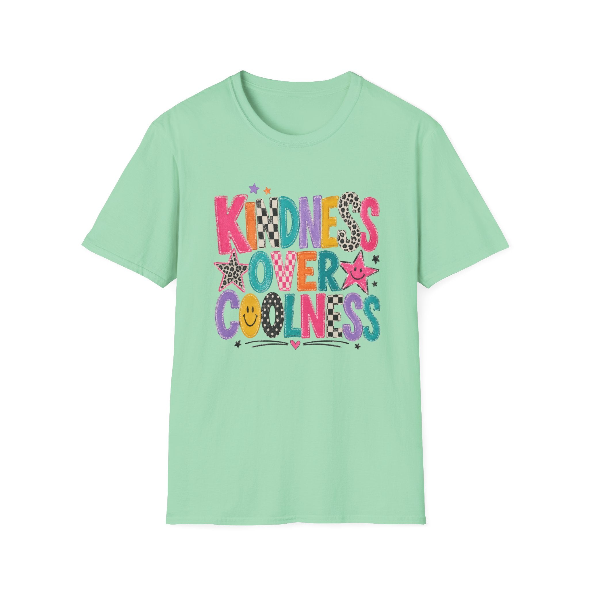 Kindness Over Coolness Teacher Shirt | Retro Back to School Tee | Positive School Shirt