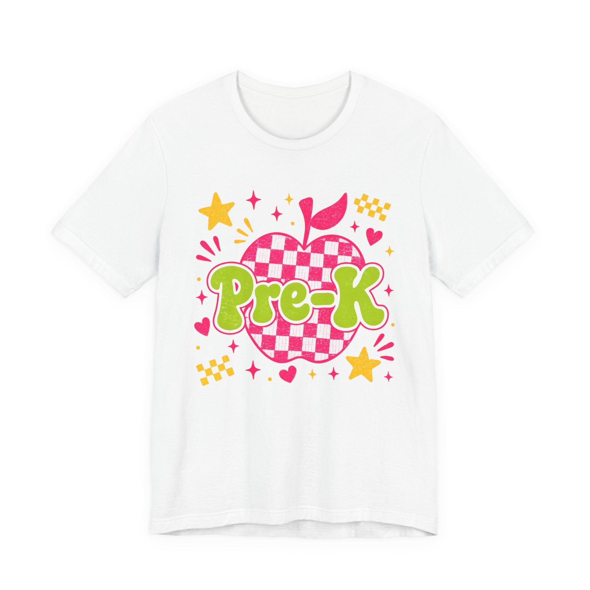 Retro Pre-K Teacher Shirt | Cute Checkerboard Teacher Tee | Back to School
