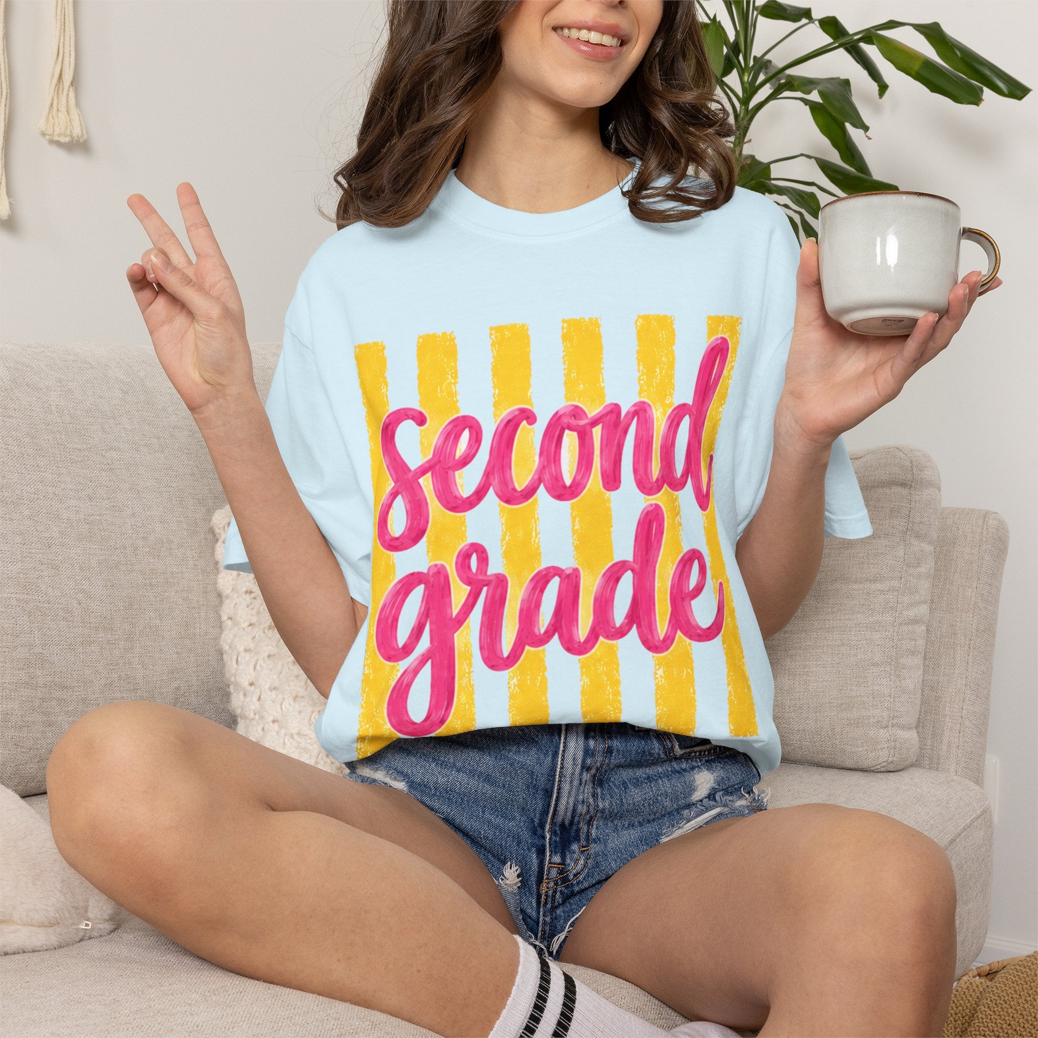 Second Grade Teacher Shirt | 2nd Grade Team Tee | Painted Script Back to School Shirt