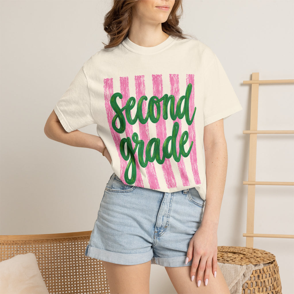 Second Grade Teacher Shirt | 2nd Grade Team Tee | Painted Script Back to School Shirt