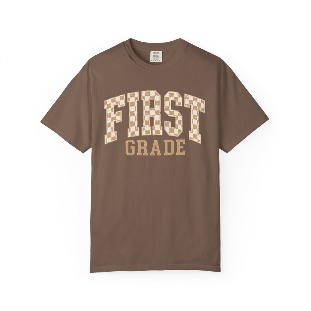 First Grade Teacher Shirt | Retro Leopard Teacher Tee
