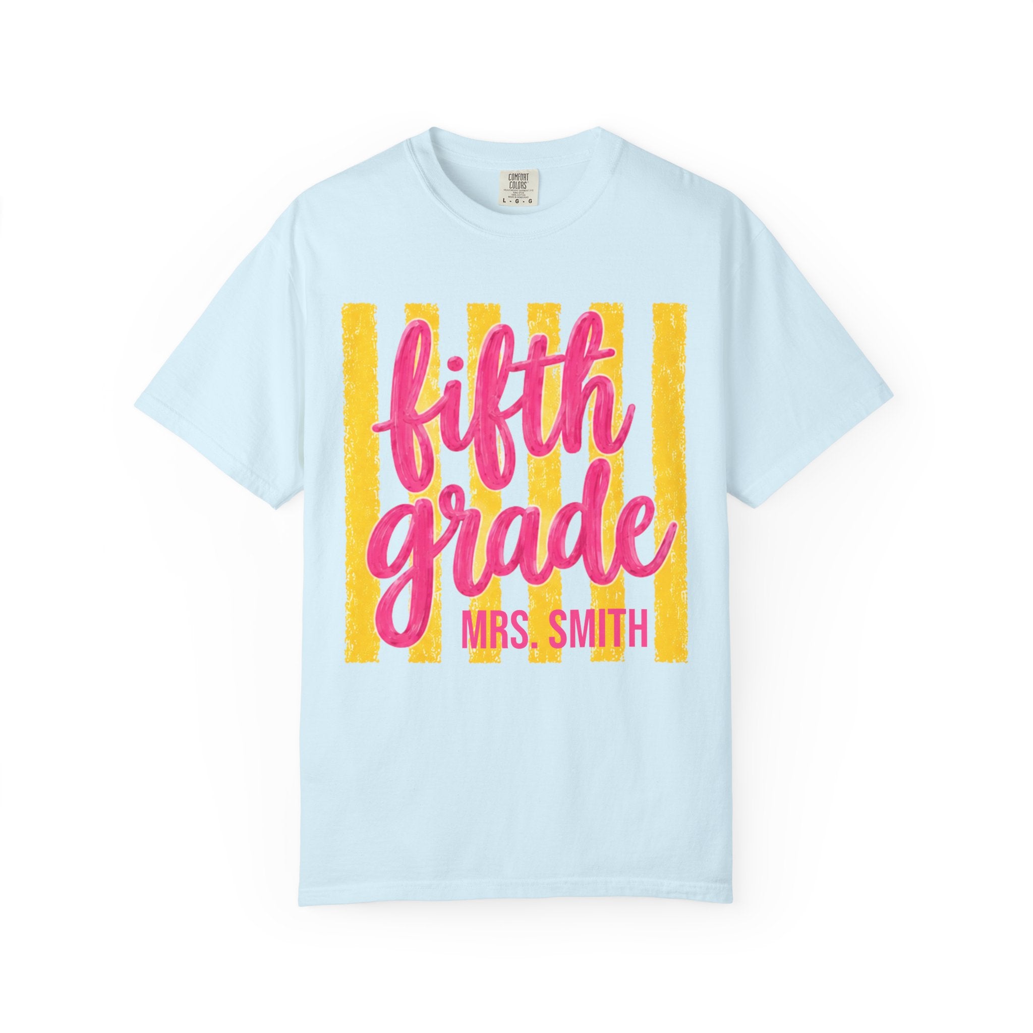 Personalized Fifth Grade Teacher Shirt | 5th Grade Team Tee | Painted Script Back to School Shirt