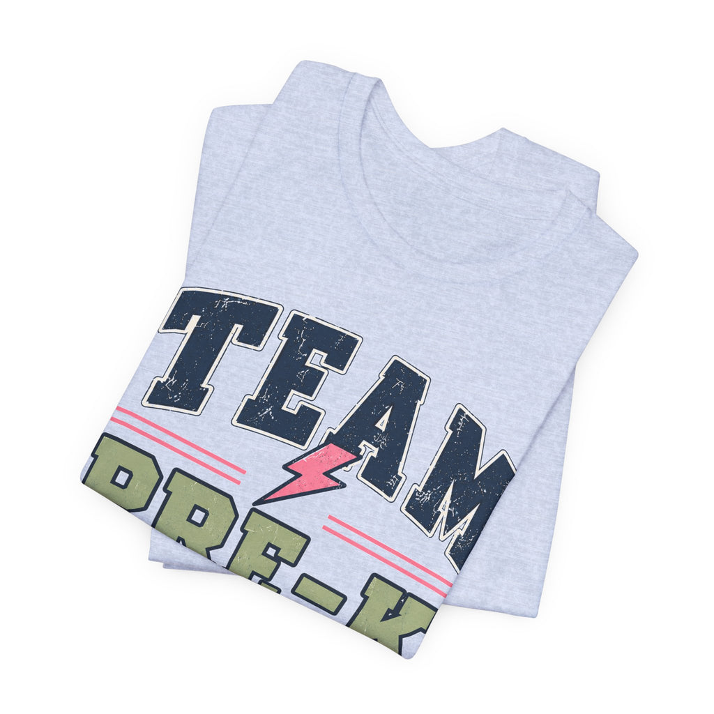 Pre-K Varsity Teacher Shirt | Custom Teacher Tee | Back to School Teacher Gift | Bella+Canvas 3001 Graphic T-Shirt