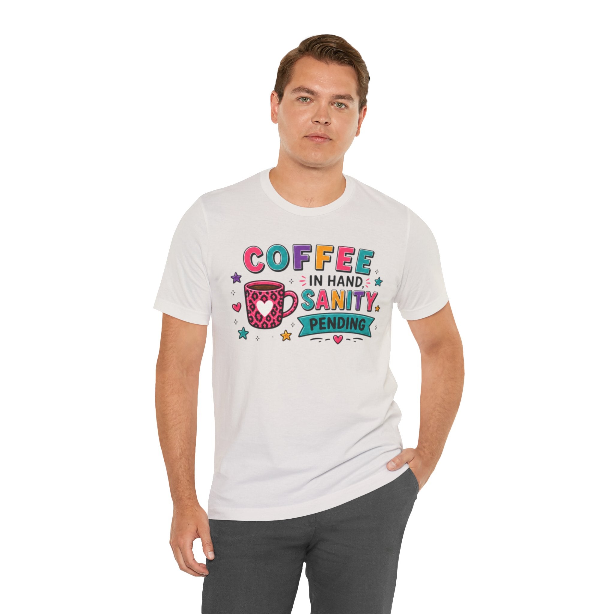 Coffee in Hand, Sanity Loading Tee | Funny Teacher Shirt