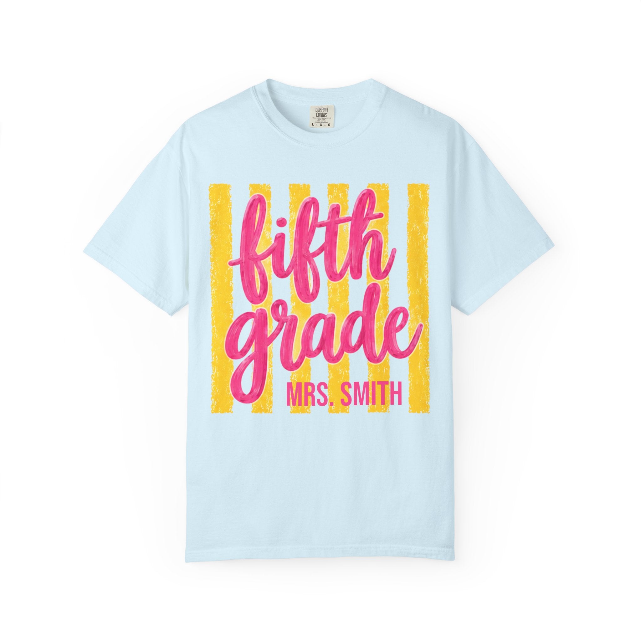 Personalized Fifth Grade Teacher Shirt | 5th Grade Team Tee | Painted Script Back to School Shirt