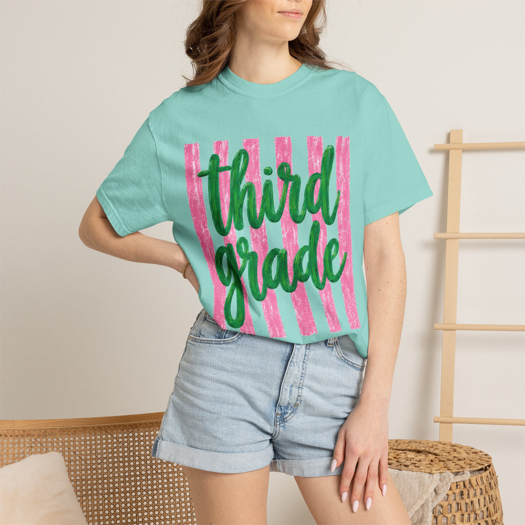Third Grade Teacher Shirt | 3rd Grade Team Tee | Painted Script Back to School Shirt
