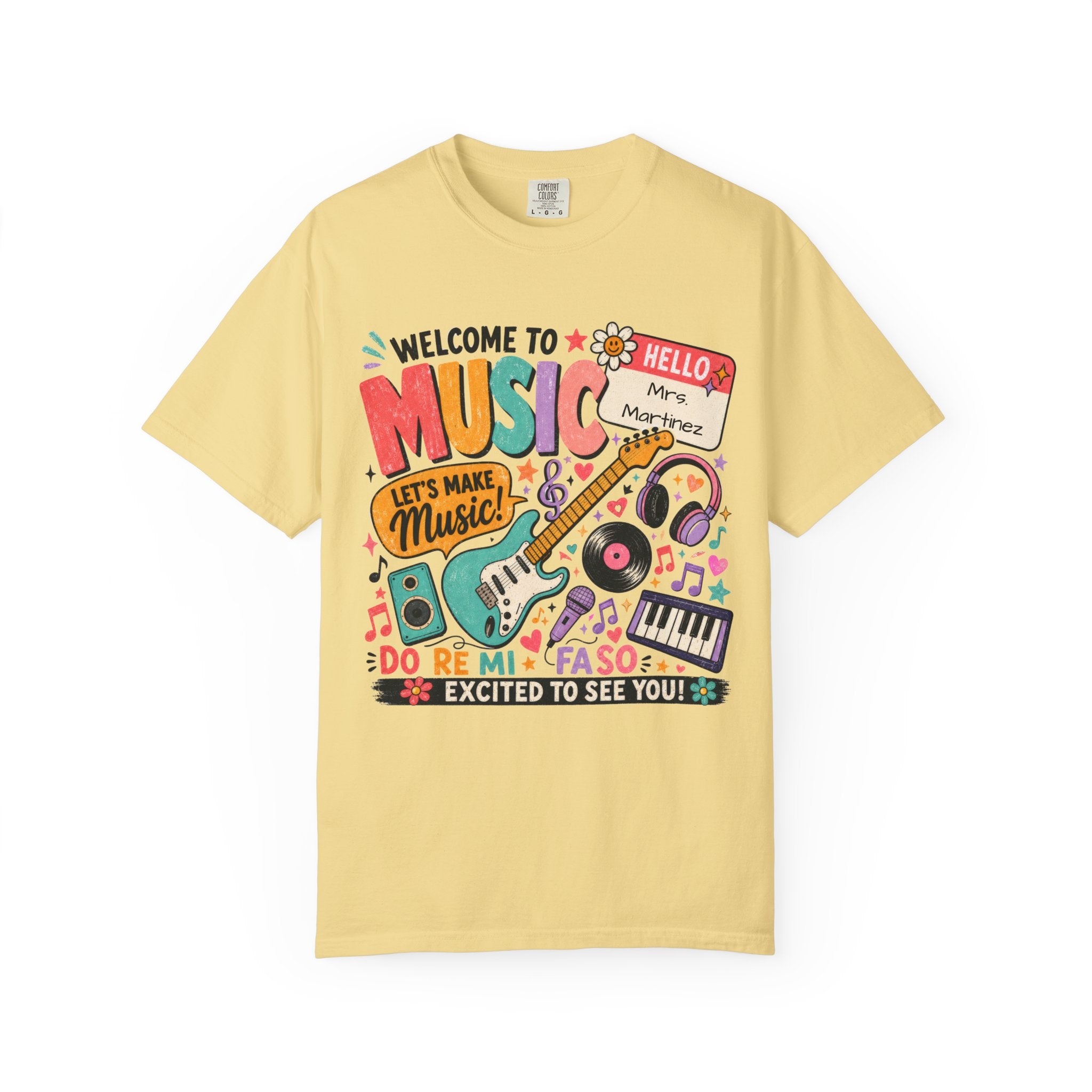 Welcome to Music Shirt | Music Teacher T-Shirt | Back to School Music Teacher Tee | Elementary Music Teacher Gift | Cute Music Classroom Graphic Tee