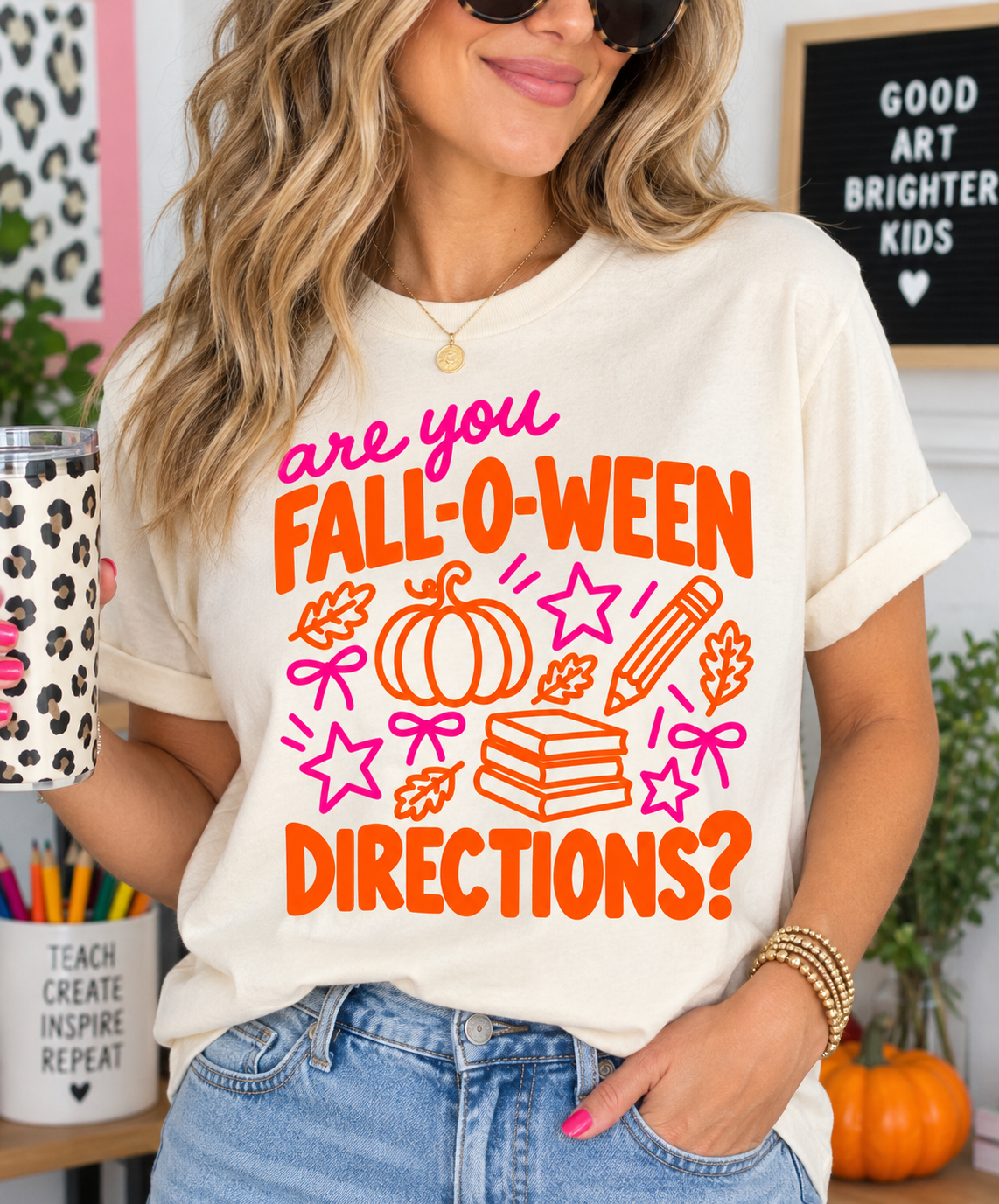 Fall-O-Ween Directions Teacher Tee