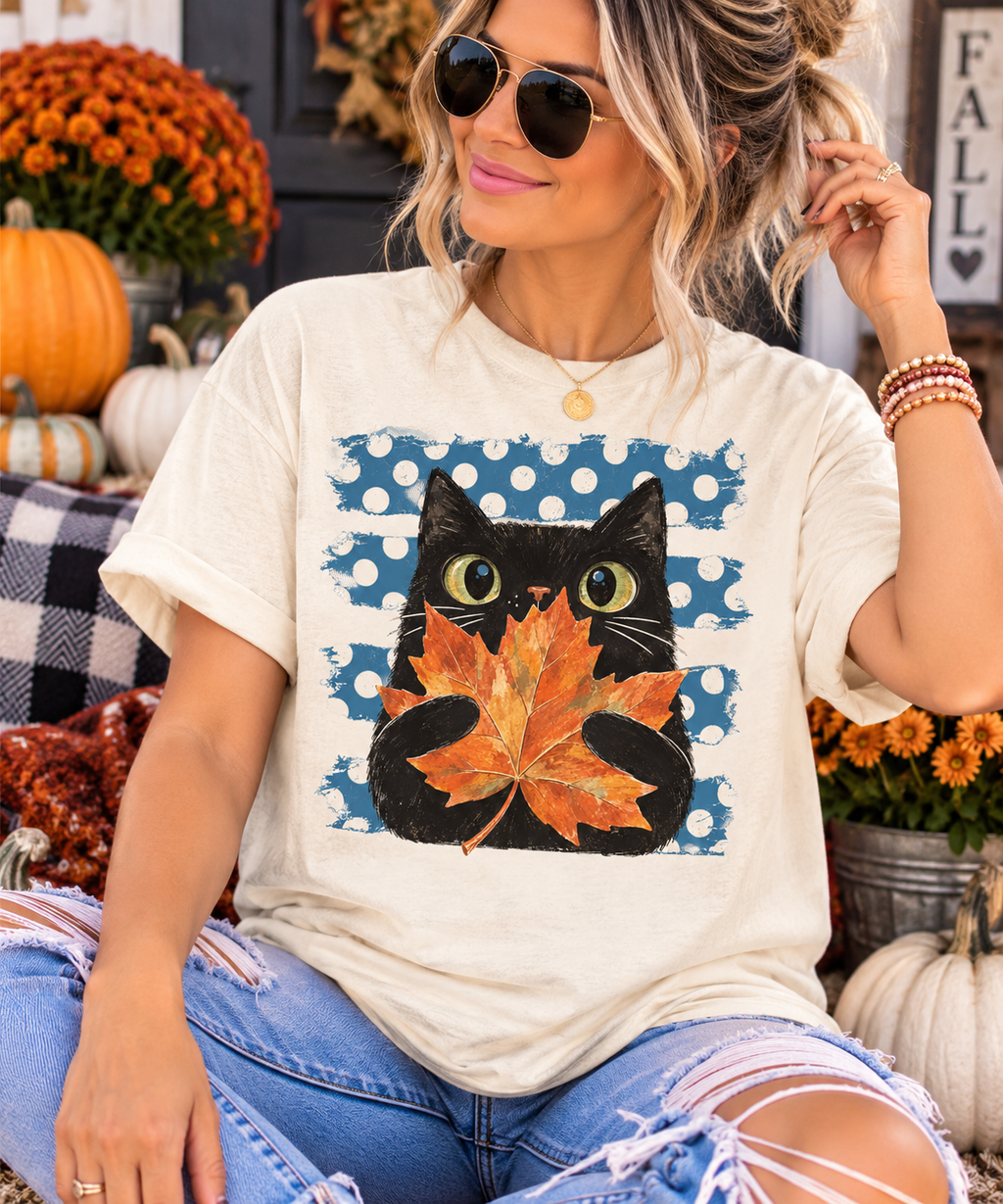 Fall Feline • Comfort Colors Tee