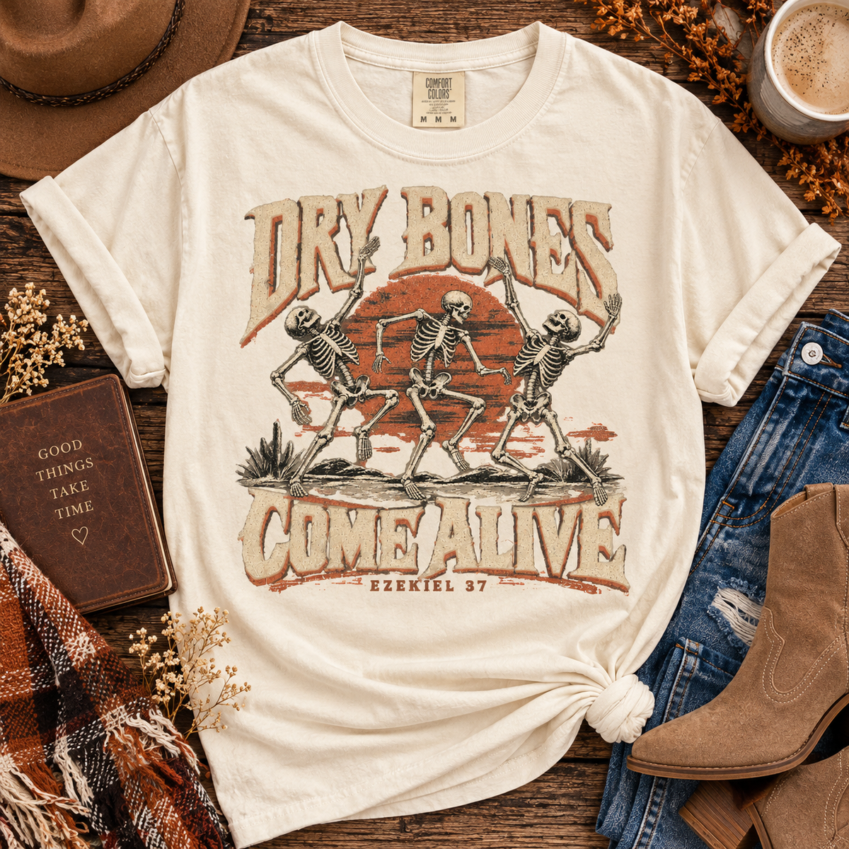 Dry Bones Come Alive | Ezekiel 37 Christian Comfort Colors Tee